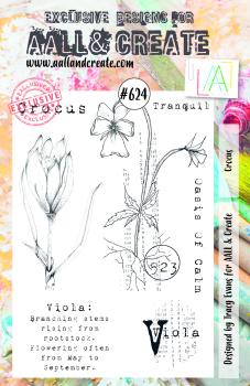 AALL and Create  Crocus  Stamps - Stempel A5