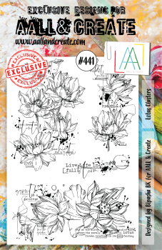 AALL and Create Lotus Clusters Stamps - Stempel A5