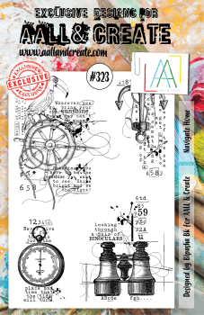 AALL and Create Navigate Home Stamps - Stempel A5