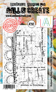 AALL and Create Background Mash Up Stamps - Stempel A6