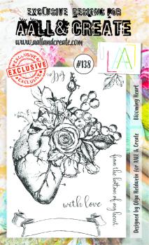 AALL and Create Blooming Heart Stamps - Stempel A6