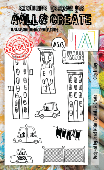 AALL and Create City Living Stamps - Stempel A6