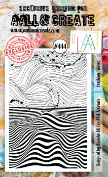 AALL and Create Crashing Waves Stamps - Stempel A6