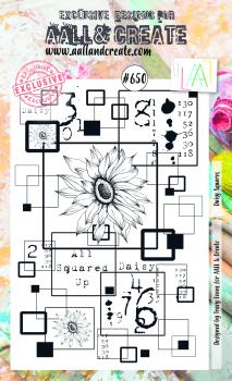 AALL and Create Daisy Squares Stamps - Stempel A6