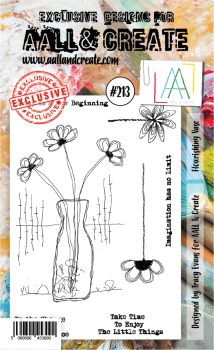 AALL and Create Flourishing Vase Stamps - Stempel A6