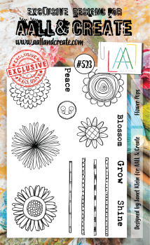 AALL and Create Flower Pops Stamps - Stempel A6