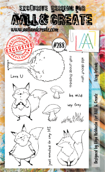 AALL and Create Foxy Friends Stamps - Stempel A6