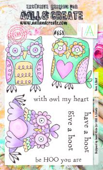 AALL and Create Have A Hoot Stamps - Stempel A6