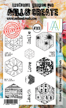 AALL and Create Hexagonal Tiles Stamps - Stempel A6