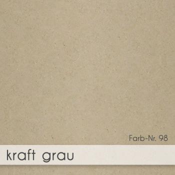 Preview: Passepartoutkarte rechteck 3-Fach DIN B6 in kraft grau