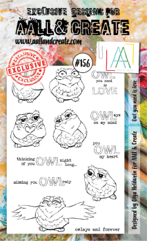 AALL and Create Owl You Need Is Love Stamps - Stempel A6
