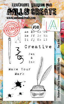 AALL and Create  Pen & Ink  Stamps - Stempel A6