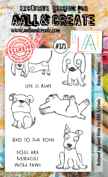 AALL and Create Rescue Puppies Stamps - Stempel A6