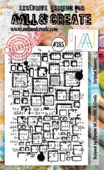 AALL and Create Scripted Squares Stamps - Stempel A6