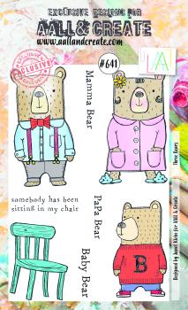 AALL and Create Three Bears Stamps - Stempel A6