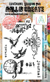 AALL and Create Vintage Assorted Stamps - Stempel A6