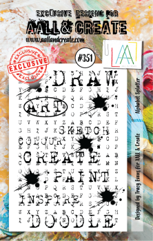 AALL and Create Alphabet Splatter Stamps - Stempel A7