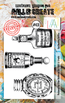 AALL and Create Apothecary Bottles Stamps - Stempel A7
