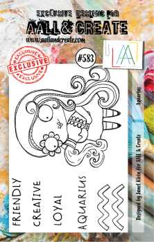 AALL and Create Aquarius Stamps - Stempel A7