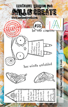 AALL and Create Butterfly House Stamps - Stempel A7