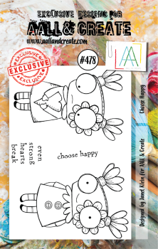 AALL and Create Choose Happy Stamps - Stempel A7