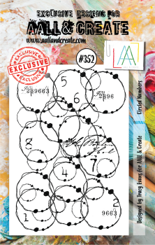 AALL and Create Circled Numbers Stamps - Stempel A7