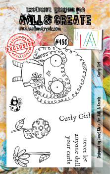 AALL and Create Curly Girl Stamps - Stempel A7
