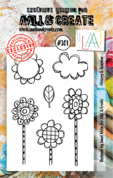 AALL and Create Flowers & Sunshine Stamps - Stempel A7