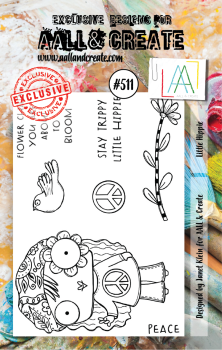 AALL and Create Little Hippie Stamps - Stempel A7