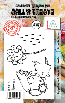 AALL and Create  No Rain No Flowers  Stamps - Stempel A7