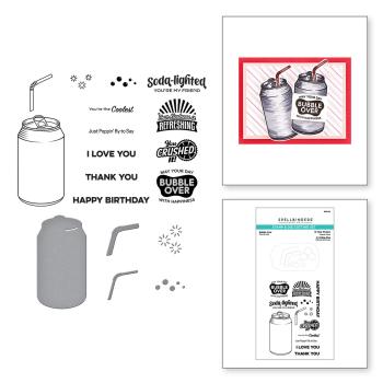 Spellbinders Stempel & Stanzset "Bubble Over Stamp & Die Set"