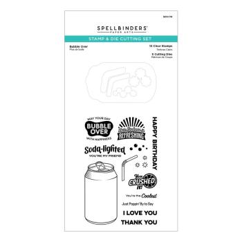 Spellbinders Stempel & Stanzset "Bubble Over Stamp & Die Set"
