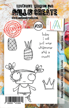 AALL and Create Pineapple Queen Stamps - Stempel A7