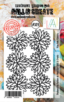 AALL and Create Pom Pom Flowers Stamps - Stempel A7