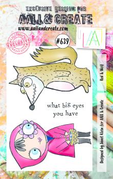 AALL and Create  Red & Wolf  Stamps - Stempel A7