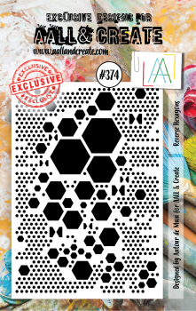 AALL and Create  Reverse Hexagons  Stamps - Stempel A7