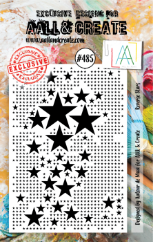 AALL and Create Reverse Stars Stamps - Stempel A7