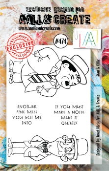 AALL and Create  Stan & Ollie  Stamps - Stempel A7