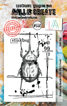 AALL and Create  Stink Bug  Stamps - Stempel A7