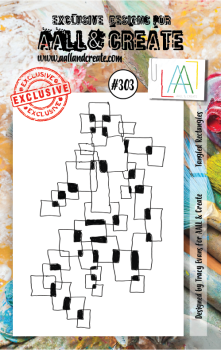 AALL and Create Tangled Rectangles Stamps - Stempel A7