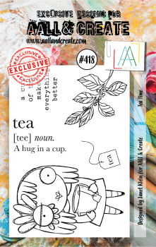 AALL and Create Tea Time Stamps - Stempel A7