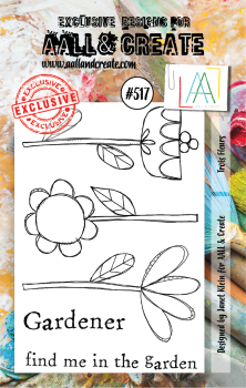 AALL and Create Trois Fleurs Stamps - Stempel A7