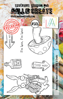 AALL and Create  White Rabbit  Stamps - Stempel A7