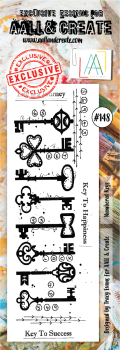 AALL and Create Numbered Keys Stamps - Stempel Border 