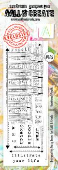 AALL and Create Numbered Pencils Stamps - Stempel Border 