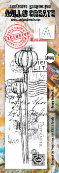 AALL and Create Poppy Seedheads Stamps - Stempel Border 