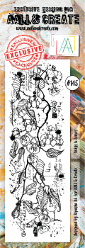 AALL and Create Twings & Leaves Stamps - Stempel Border 