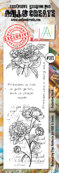 AALL and Create Unfurling Petals Stamps - Stempel Border 