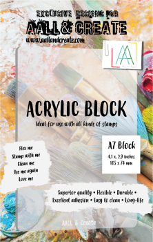 AALL and Create - Acrylic Block A7 Acrylblock