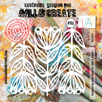 AALL and Create Tre Fiori Stencil - Schablone 6x6
